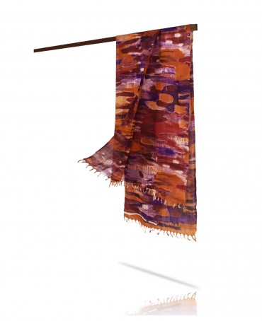 Палантин Женский W40-ABSTRAITE/ORANGE